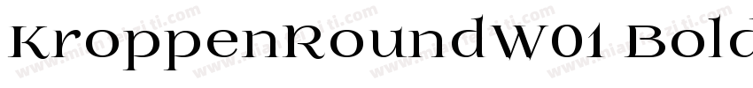 KroppenRoundW01 Bold Regular字体转换